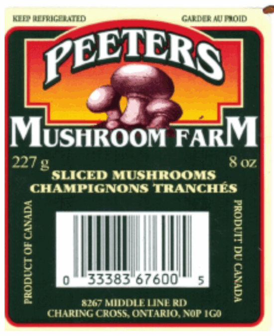 Canadian company recalls mushrooms