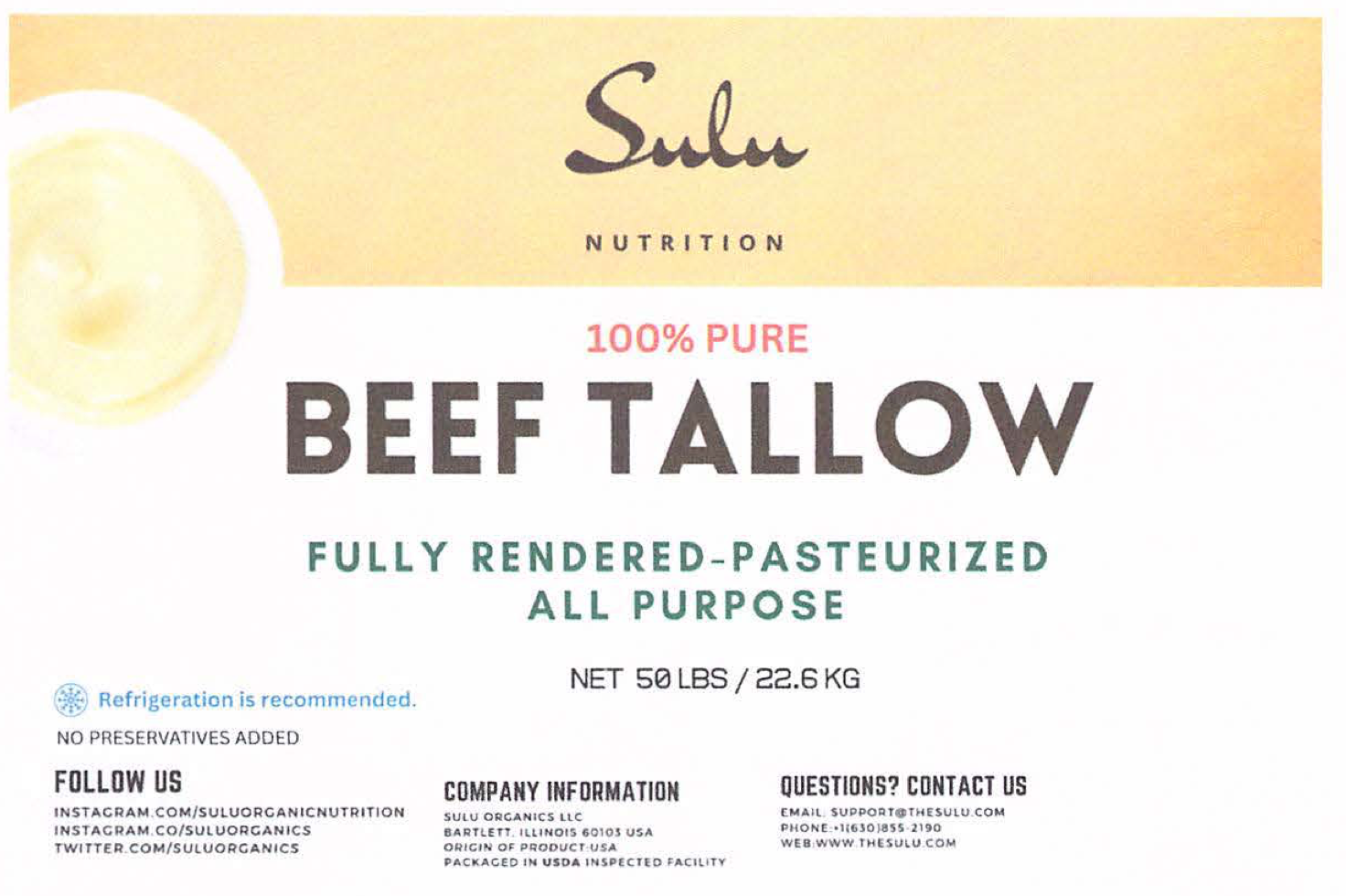 recalled beef tallow