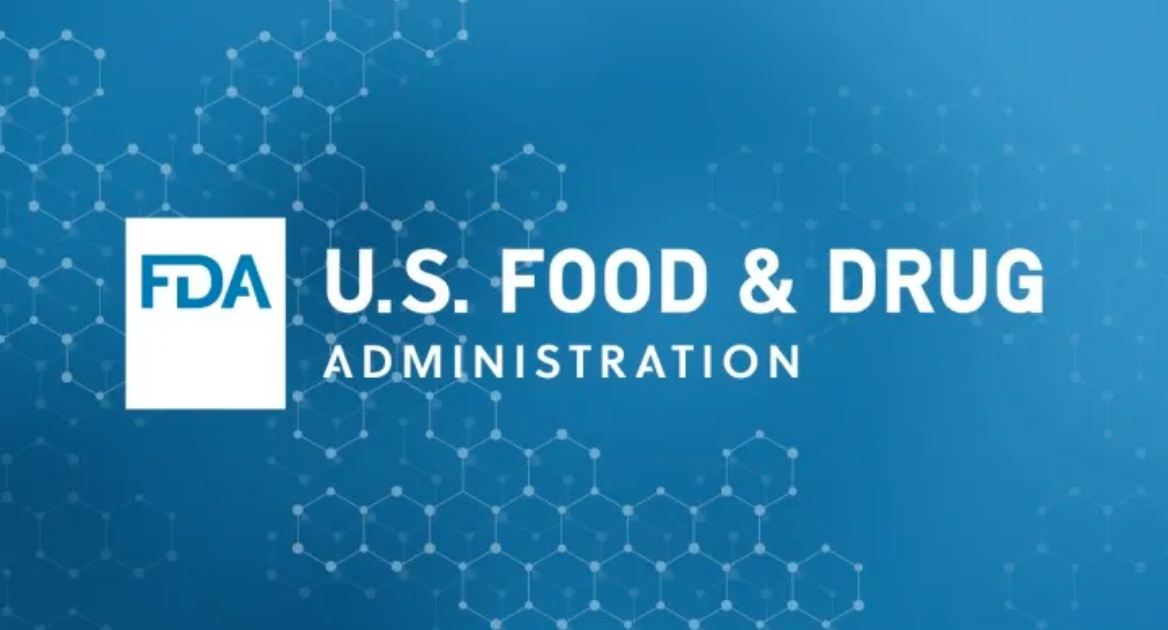 FDA logo on blue background