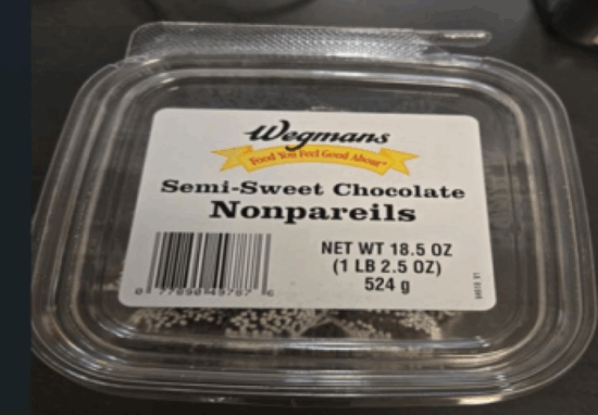 Ohio company recalls Wegmans nonpareils because of undeclared milk
