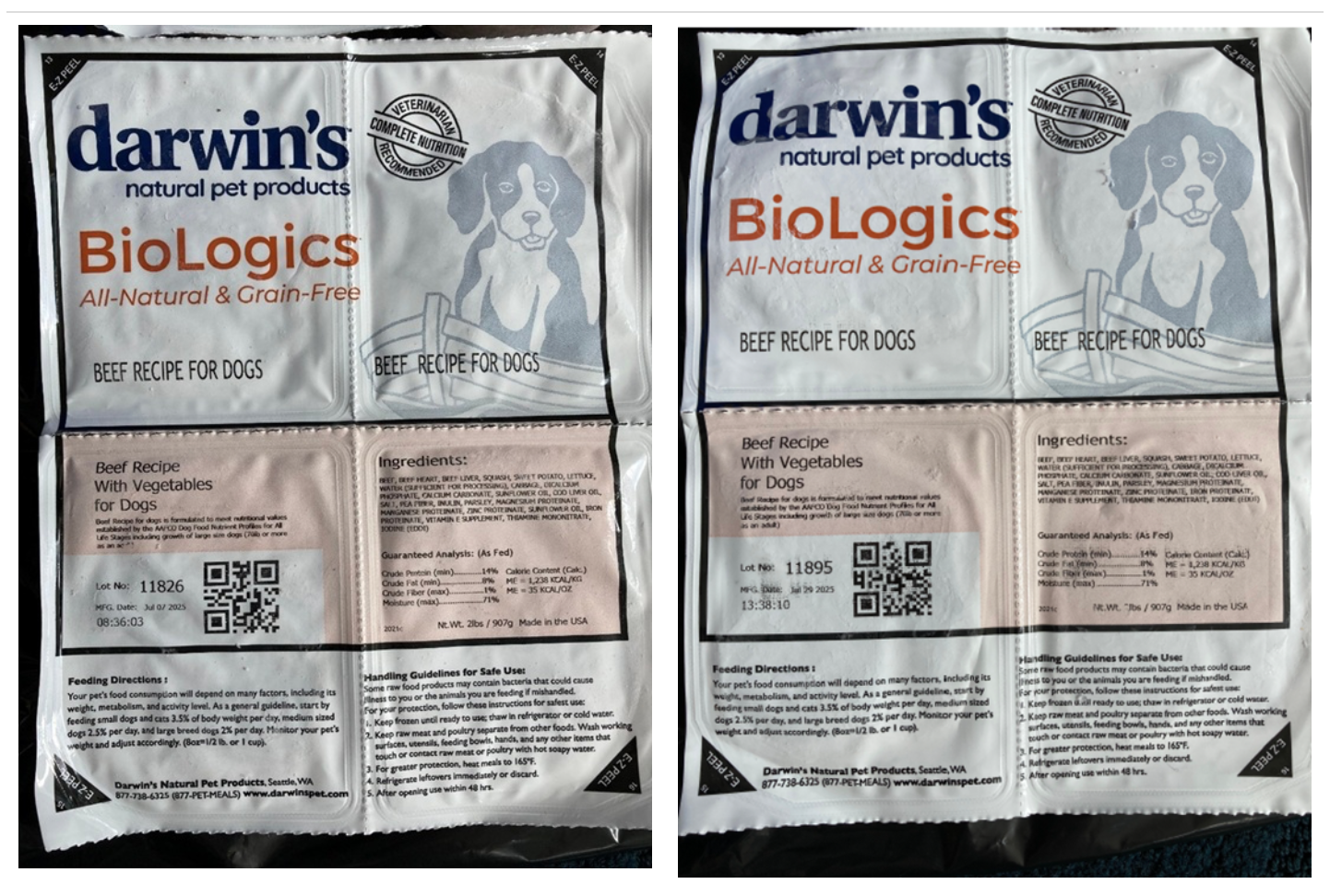 Darwin’s pet food tests positive for Listeria and Salmonella