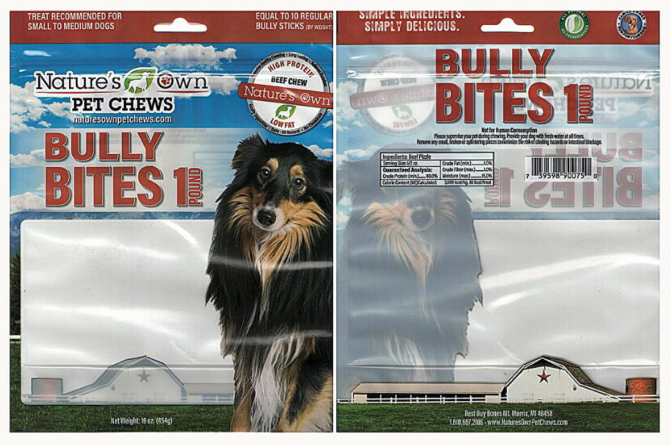 Michigan company recalling dog chews because of Salmonella contamination
