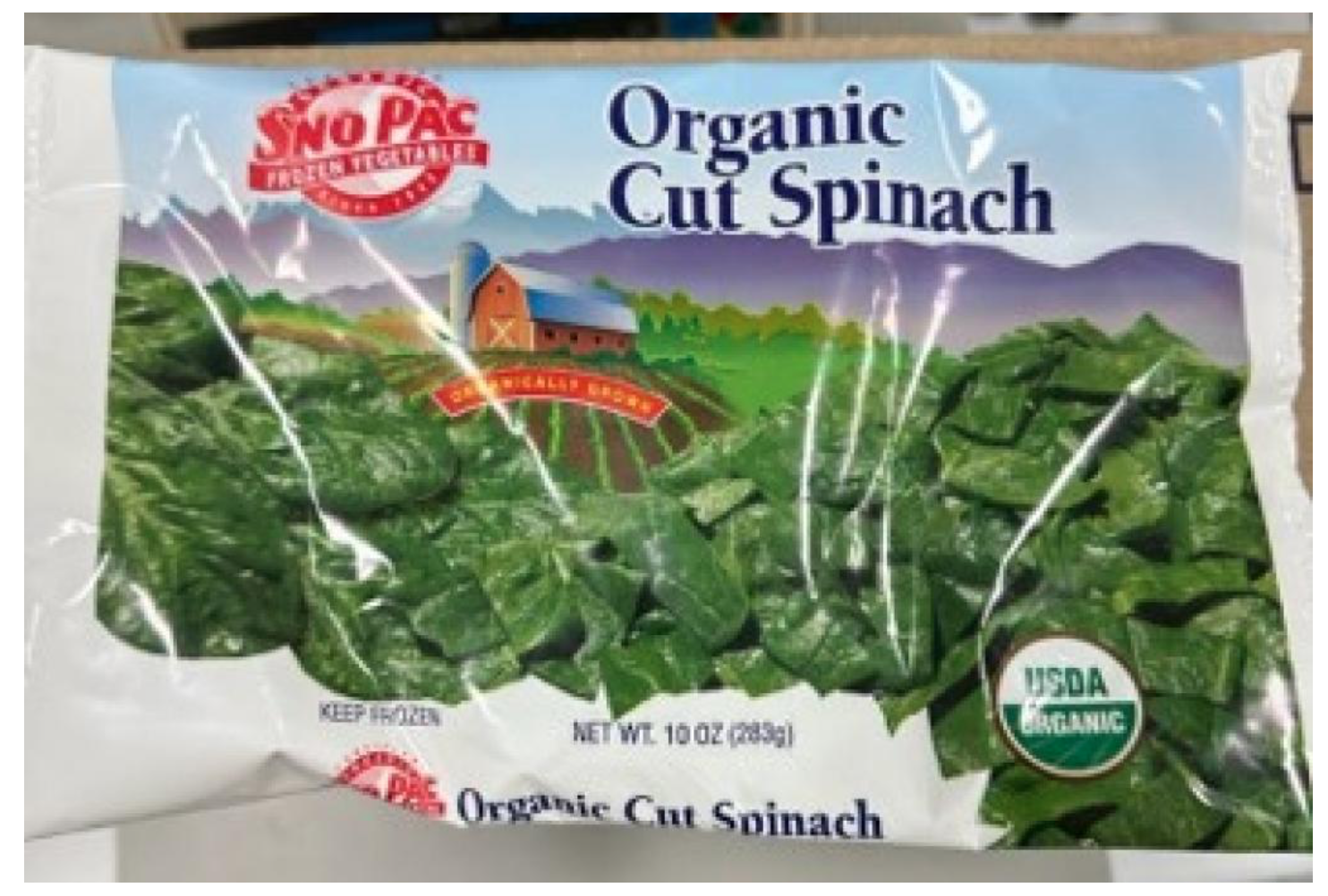 Sno Pac organic spinach recalled because of Listeria contamination