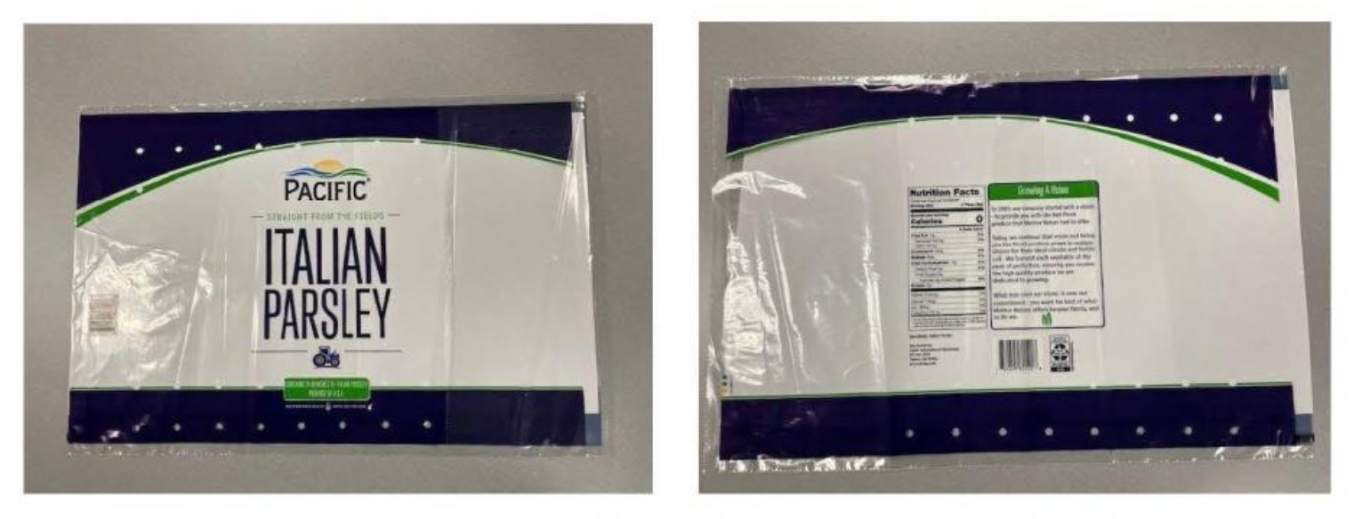 Parsley recalled after testing shows Salmonella